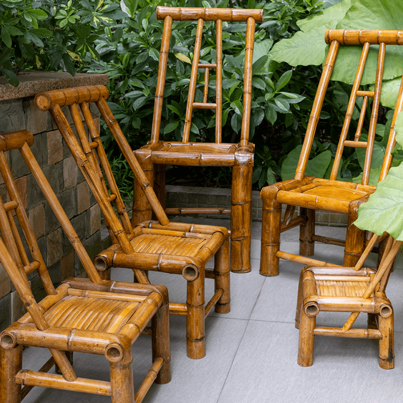 游復(fù)吟老式藤椅小藤椅老式靠背竹椅子純手工茶館傳統(tǒng)