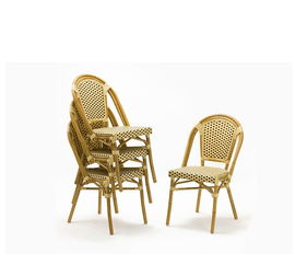 法式藤椅戶外藤椅桌椅組合室外家具陽臺餐廳酒吧藤編桌椅三件套